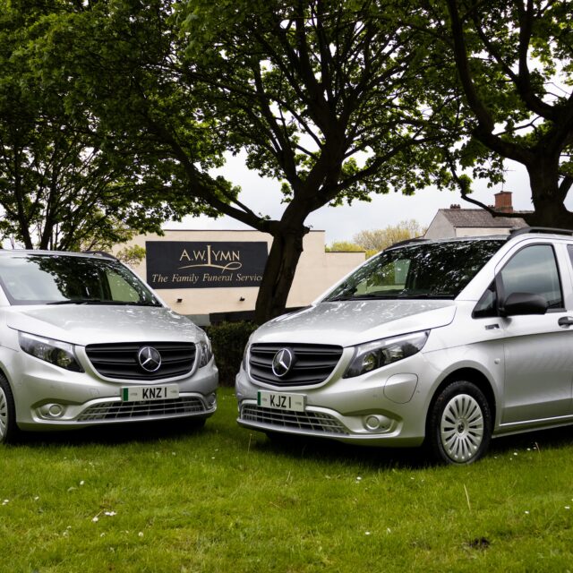 A.W. Lymn Funeral Director Luxury Car Hire KNZ 1 and KJZ 1